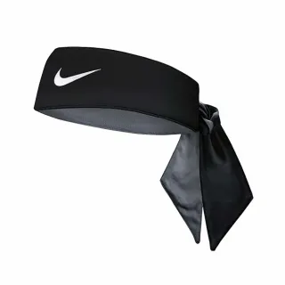【NIKE 耐吉】頭巾 Tennis Headband 男女款 頭帶 運動休閒 可調頭圍 網球 吸汗 黑 白(NTN0001-0OS)