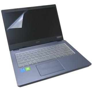 【Ezstick】ACER TravelMate TMP414-51G 靜電式筆電 螢幕貼(可選鏡面或霧面)