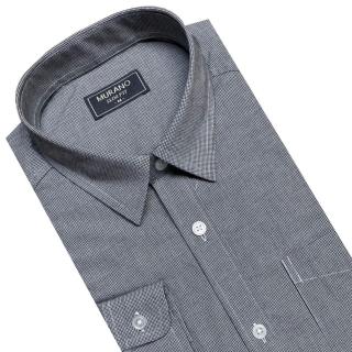 【MURANO】SLIM FIT 長袖襯衫-千鳥格紋(臺灣製、現貨、身、格紋)
