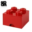 【Room Copenhagen】樂高 LEGO 四凸抽屜收納箱-紅色(40051730)