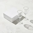 【有種創意食器】日本富硝子 - 蕾絲葡萄酒杯 - 綻放鉑金對杯組 2件式 - 禮盒組(250m)
