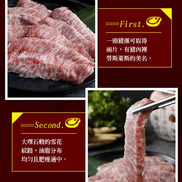 【享吃肉肉】西班牙手切伊比利松阪豬3包(200g±10%/包)