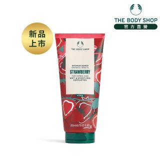 【THE BODY SHOP 美體小舖】草莓嫩白去角質沐浴膠(200ML/沐浴乳)