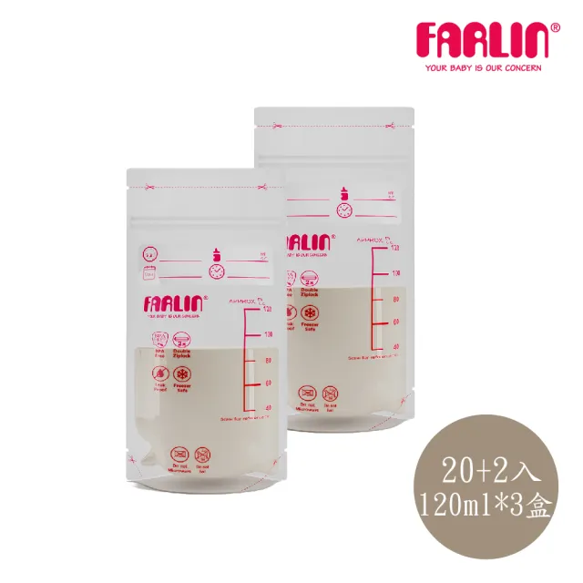 【Farlin】雙韌儲乳袋組200ml-22入3盒