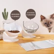 透明防滑貓碗餵食架(護頸碗 貓碗架 高腳碗 餵食器 水盆 飼料碗 寵物碗)
