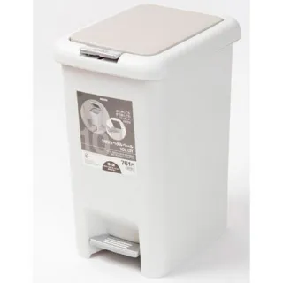 【NITORI 宜得利家居】垃圾桶 10L 踏板按壓2用 GY(垃圾桶)