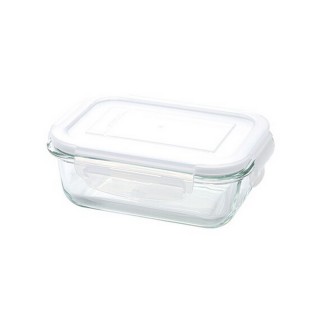 【NITORI 宜得利家居】耐熱玻璃儲存容器 370ml 長方形(玻璃儲存容器)