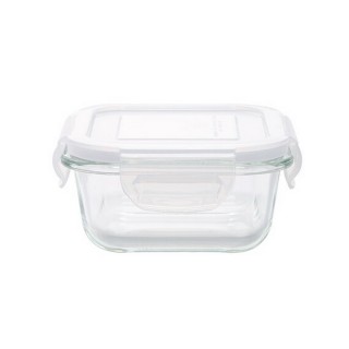 【NITORI 宜得利家居】耐熱玻璃儲存容器 300ml 正方形(玻璃儲存容器)