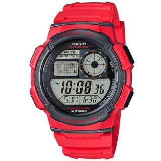 【CASIO 卡西歐】10年電力世界時間計時錶(AE-1000W-4A)