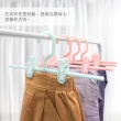 【AXIS 艾克思】台灣製乾濕兩用一字型裙褲架附夾_8入