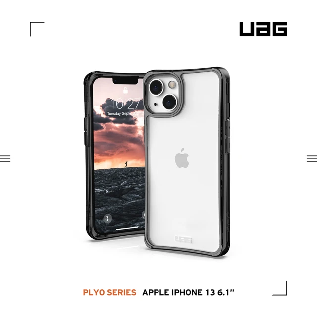 【UAG】iPhone 13 耐衝擊保護殼-全透明(UAG)