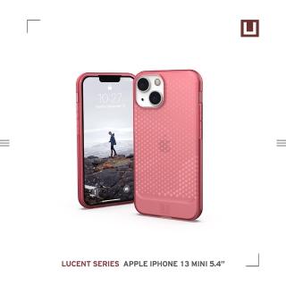 【UAG】(U) iPhone 13 mini 耐衝擊保護殼-亮透紅