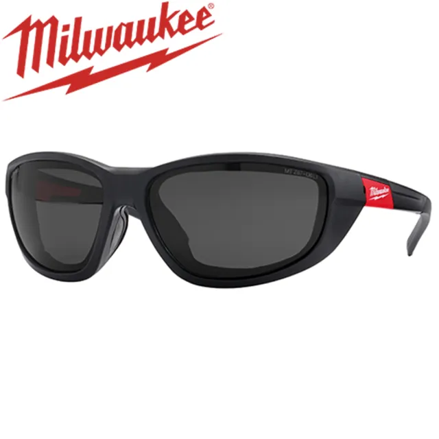 【Milwaukee 美沃奇】高性能減震安全眼鏡-黑(48-73-2045A)
