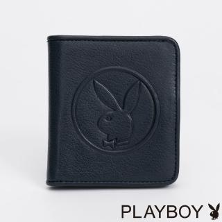 【PLAYBOY】短夾 Icon系列(藍色)