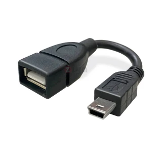 【ZIYA】USB2.0-A母 轉 Micro公 11cm OTG 轉接線(L頭 輕巧款)