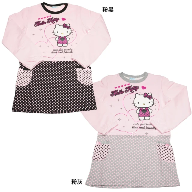 TDL HELLO KITTY凱蒂貓兒童洋裝 長袖衣服 上衣 T恤 KT8151