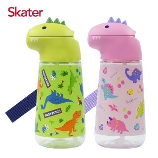 【Skater】造型吸管水壺420ml(恐龍)