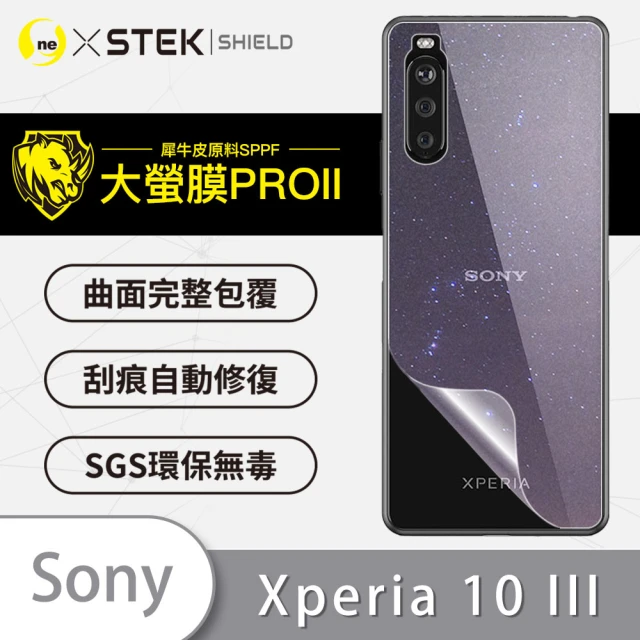 o-one大螢膜PRO Sony Xperia 10 III 滿版手機背面保護貼