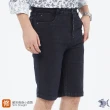 【NST JEANS】極簡雨絲紋 歐系修身小直筒 原色牛仔短褲(380-9568)