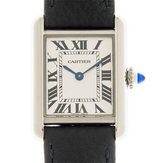 【Cartier 卡地亞】TANK MUST 新經典皮帶小型腕錶x29.5x22mm(WSTA0042)