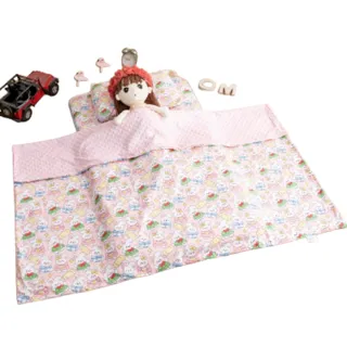 【Annette】純棉加厚嬰兒床墊 兒童睡墊 安撫毯 安撫童枕(睡墊三件組)