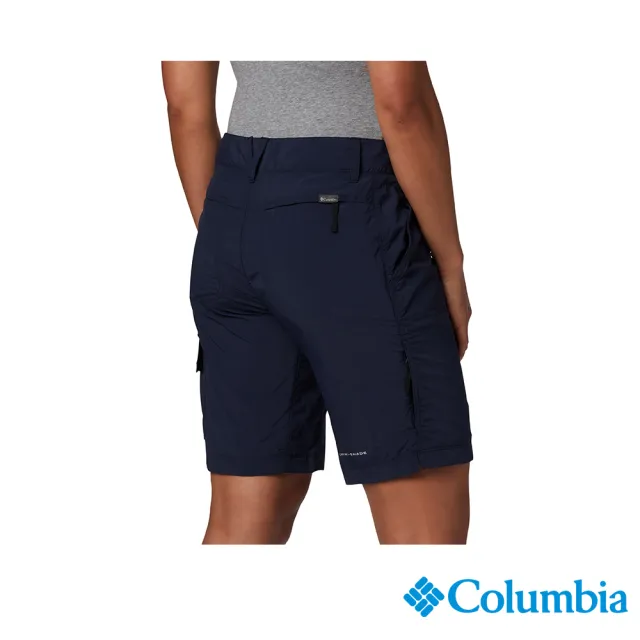 【Columbia 哥倫比亞 官方旗艦】女款-UPF50快排短褲-深藍(UAL26690NY / 排汗.防曬.短褲)