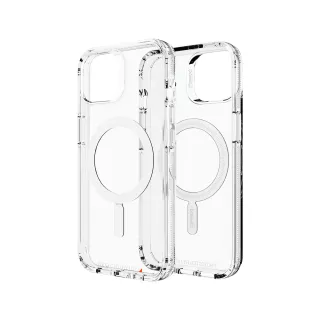 【Gear4】iPhone 13 6.1吋 D3O Crystal Palace Snap 水晶透明-抗菌軍規防摔保護殼(透明磁吸款)