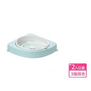 【逛逛市集】買1送1 可旋轉瀝水轉角置物架(旋轉盤 浴室 防水 無痕)