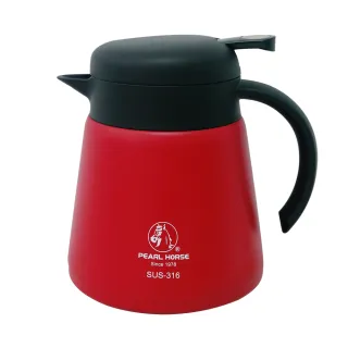 【Pearl Horse 寶馬】316不鏽鋼保溫咖啡壺SHW-CF-800(紅色R)