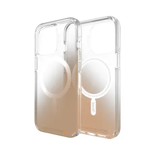 【Gear4】iPhone 13 Pro Max 6.7吋 D3O Milan Snap 米蘭-抗菌軍規4米防摔保護殼(透明漸層金磁吸款)