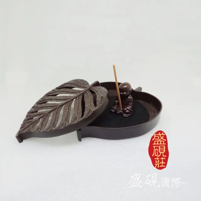 【盛硯莊佛教文物】禪修菩提香爐(吉祥寶物香爐)