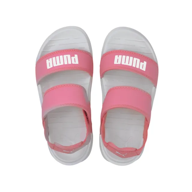 【PUMA】PUMA Soft Sandal PS 男女大童 涼拖鞋 粉白色(37569503)