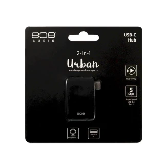 【808 Audio】Urban 二合一typeC HUB集線器(USB3.2/3.5mm耳機孔)