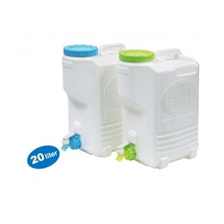 【生活King】太平洋生活水箱-20L/儲水桶/蓄水桶/分裝桶/取水桶 附水龍頭(2入組)