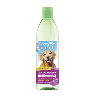 【Fresh breath 鮮呼吸】犬貓保健型潔牙水 16oz(天然寵物潔牙水、用喝的不用刷牙)