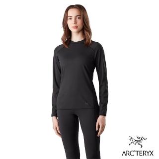 【Arcteryx 始祖鳥官方直營】女 Motus AR 保暖 長袖 圓領衫(黑)