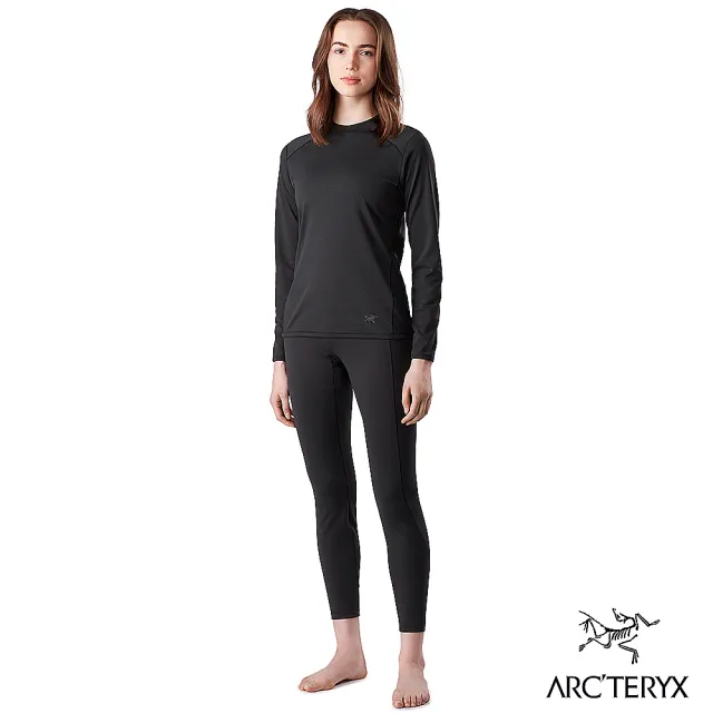 【Arcteryx 始祖鳥官方直營】女 Motus AR 保暖 長袖 圓領衫(黑)