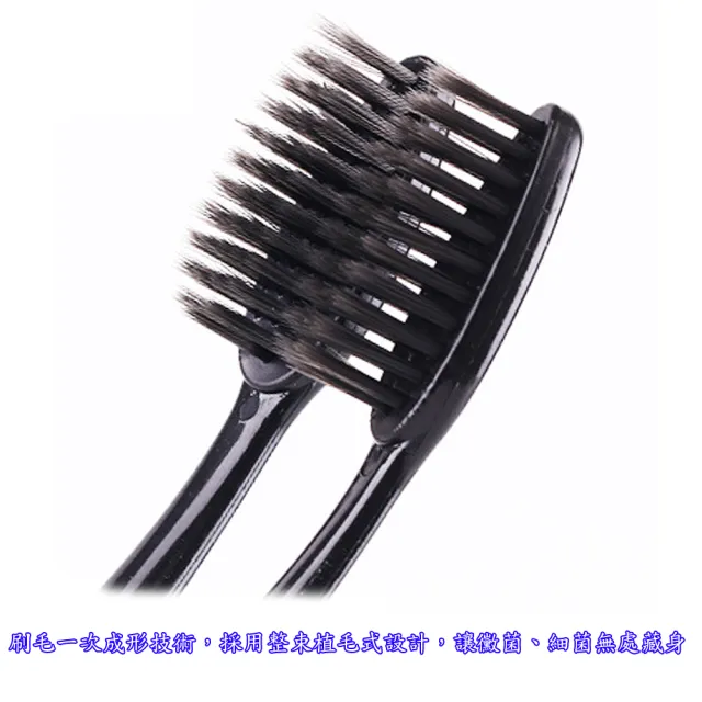 【月陽】超值10隻裝奈米竹炭纖柔刷毛牙刷(321015)