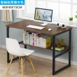 【MINE家居】暢銷款鋼木收納書桌  80x40x73cm(防鏽烤漆支架 耐磨板材)