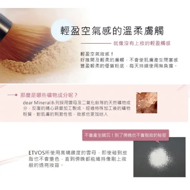 【ETVOS】柔霧無瑕防曬礦物粉底 SPF30 PA++(4g)