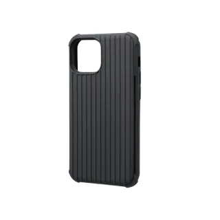 【Gramas】iPhone 13 mini 5.4吋 Rib 軍規防摔經典手機殼(黑)