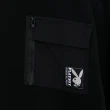 【PLAYBOY】LOGO織標口袋上衣(黑色)