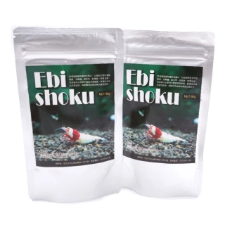 特級Ebi shoku水晶蝦專用飼料60g 沉水性精緻飼料 觀賞蝦條狀營養主食(60g×2包)
