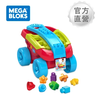 【Mega Bloks 美高積木】形狀分類貨車/拉車(兒童積木/大積木/學習積木/創意DIY拚搭/男孩玩具/女孩玩具)