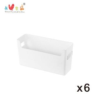 【KEYWAY 聯府】來可開放式置物盒1.6L-6入組(MIT臺灣製 衣物/廚房/衛浴/文具/化妝保養品 收納整理盒)