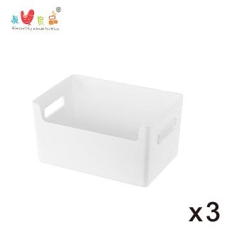 【KEYWAY 聯府】來可開放式置物盒3.5L-3入組(MIT臺灣製 衣物/廚房/衛浴/文具/化妝保養品 收納整理盒)
