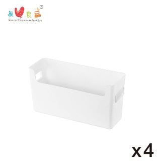 【KEYWAY 聯府】來可開放式置物盒1.6L-4入組(MIT臺灣製 衣物/廚房/衛浴/文具/化妝保養品 收納整理盒)