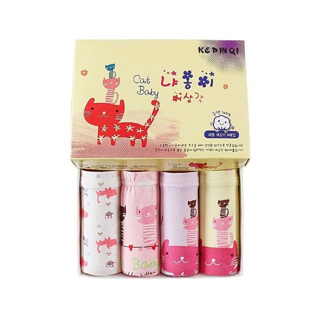 【Baby 童衣】女童純棉四角內褲４入組 y7025(共１款)
