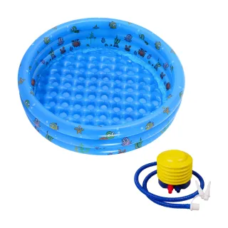 【JoyNa】兒童充氣游泳池+採壓式打氣筒(三環獨立充氣.球池.150cm)