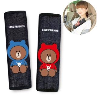 【LINE FRIENDS】熊大帽T 安全帶護套組(2入/臺灣製)